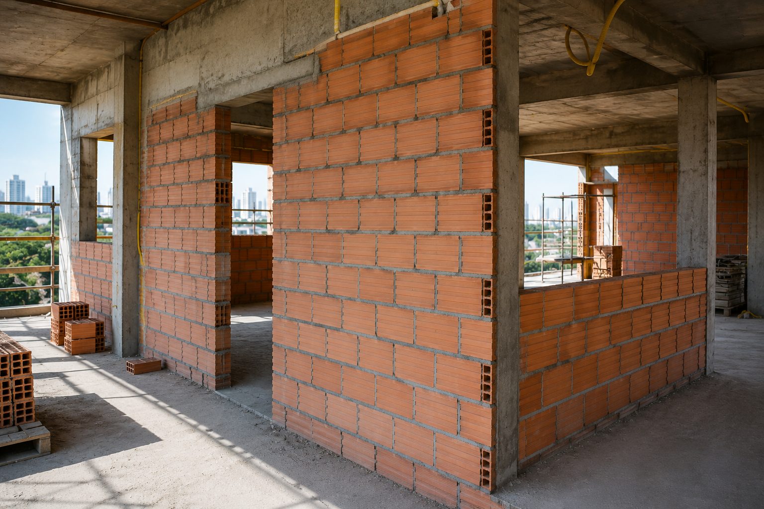 Execução de Obras Civis — Alvenaria de vedação