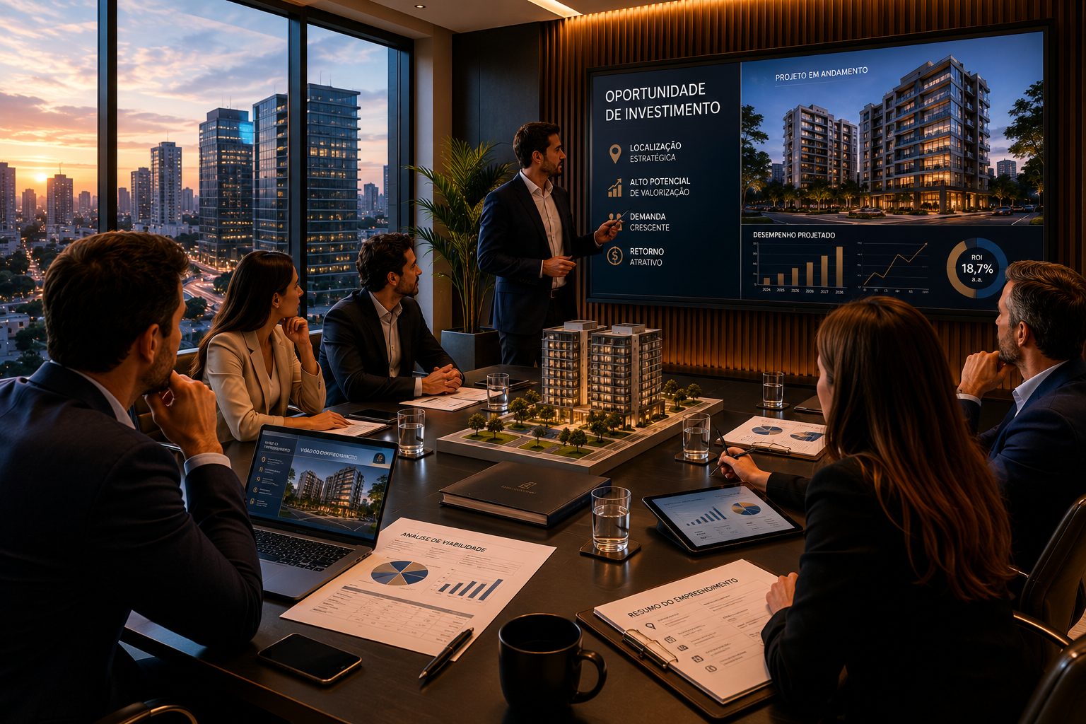 Investimentos — Reunião de investidores